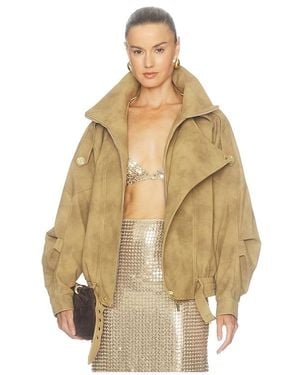 Bronx and Banco Oasis Eco Suede Jacket - Natural