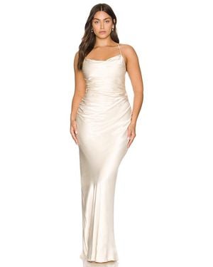 Shona Joy La Lune Lace Back Maxi Dress - Natural