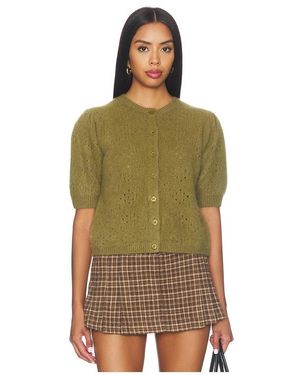 FRAME The Cashmere Airy Cardi - Green