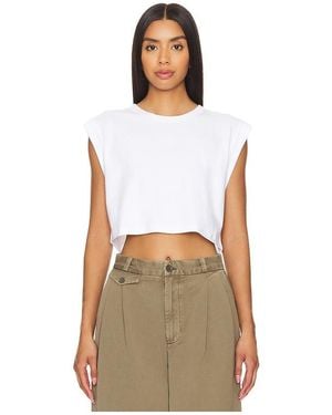 Clique David Crop Top - White