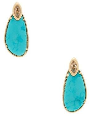 Ettika Pendientes Largos Majestic En Color Azul Cerceta Talla