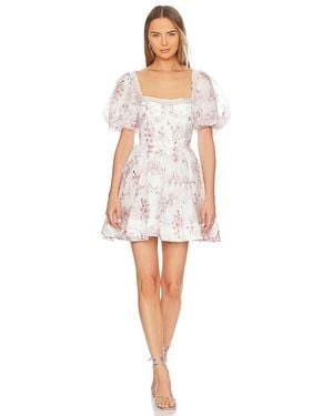 Bardot Gracious Floral Mini Dress - White