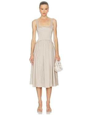 L'academie 'Academie Maricel Midi Dress - Natural