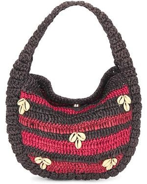 Free People Belize Shell Clutch - Red