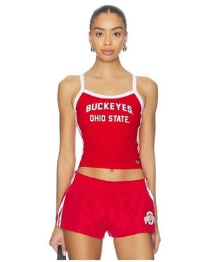 Hype and Vice Ohio State University Sideline Stripes Tank Top - Red