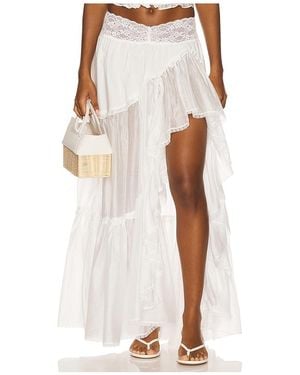 Lovers + Friends Castres Maxi Skirt - White