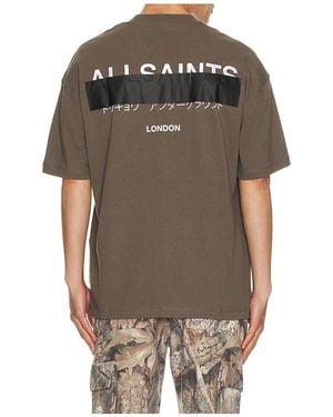 AllSaints Redact Crew Tee - Multicolour