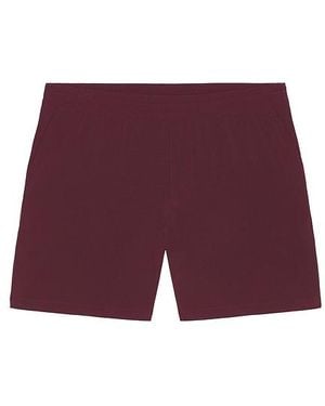 Beyond Yoga Long Run 7 Unlined Short - Red