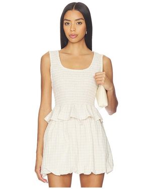 Onia Air Linen Smocked Tank Top - White