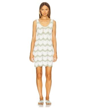 MINKPINK Jayden Crochet Wave Mini Dress - Multicolour