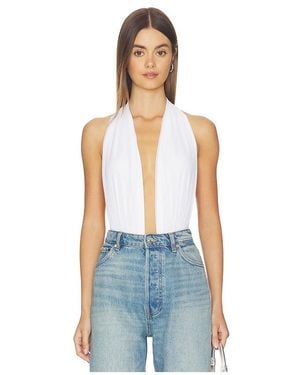 Norma Kamali Halter Bodysuit - White