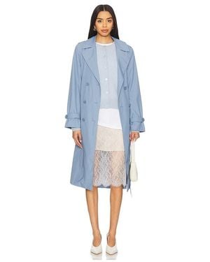 SOIA & KYO Blaire Trench - Blue