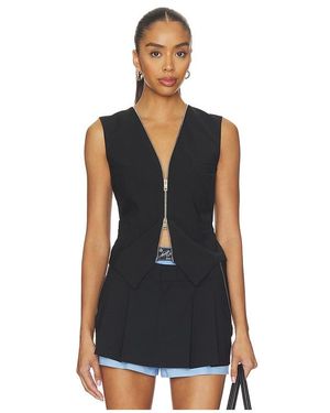 Alexander Wang Tailored Vest With Zipper - Black