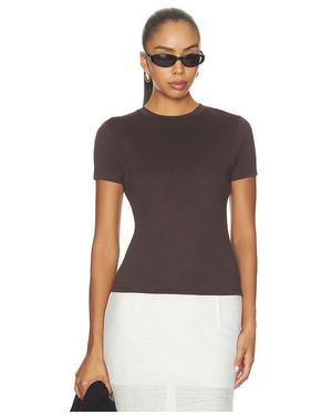 Theory Tiny Apex Tee - Brown