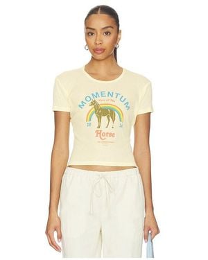The Laundry Room Momentum Horse Baby Tee - Natural