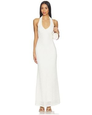 Nia Pluma Dress - White