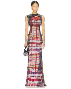 OTTOLINGER Mesh Maxi Gown - Red