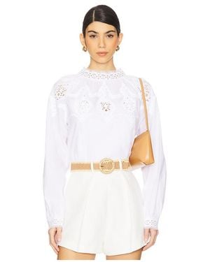 Sanctuary Bluse Lace Popover - Weiß
