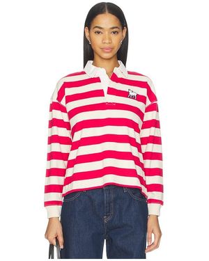 Mother The Boxy Match Polo - Red