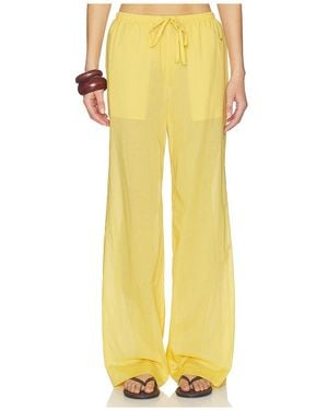 ÉTERNE Cotton Brody Pant - Yellow