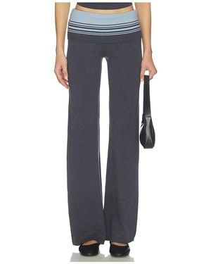 Frankie's Bikinis Shore Cloud Knit Pant - Blue