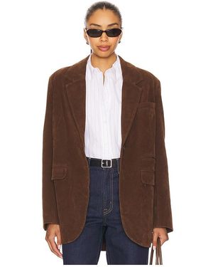 Free People X We The Free Paper Cut Faux Blazer - Brown