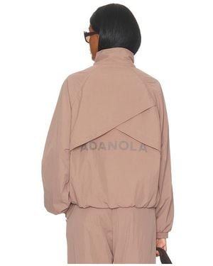 ADANOLA Raglan Storm Flap Track Jacket - Natural