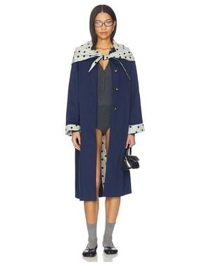 Lisa Says Gah Olson Trench - Blue