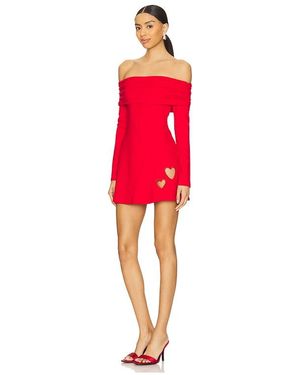 graciela off shoulder dress in cream MORE TO COME Graciela Off Shoulder Dress in