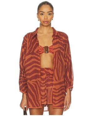 ViX Mori Long Sleeve Blouse - Red