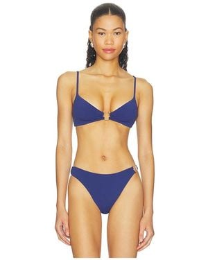 Bondeye Carly Reversible Bikini Top - Blue