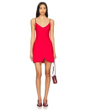 Ceren Ocak Linen Mini Dress - Red