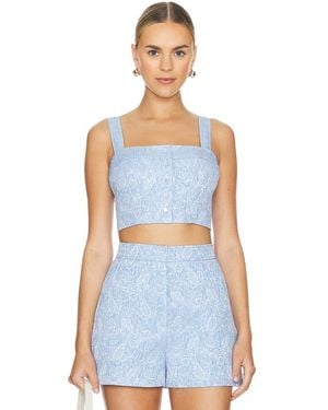 Amanda Uprichard Spade Top - Blue