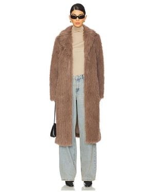 Unreal Fur Mantel Retro Faux Fur - Natur