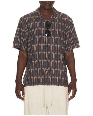 Rag & Bone Avery Printed Shirt - Brown