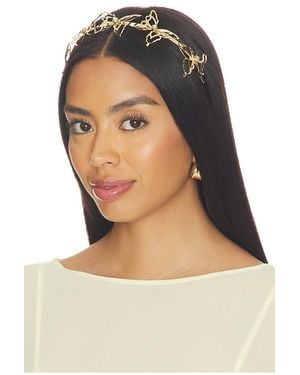 Ettika Banda Pelo Crystal Flutters En Color Oro Metálico Talla - Blanco