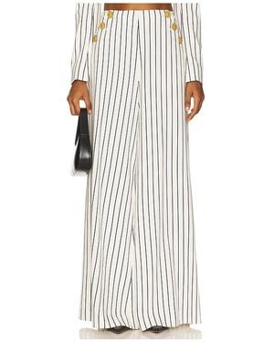 L'Agence Kingston Wide Leg Pant - White