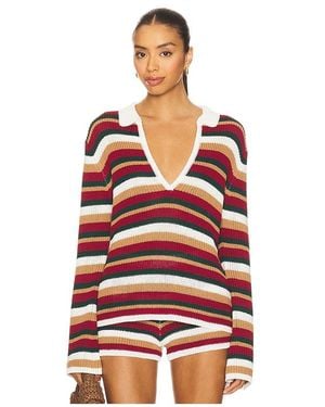 Seven Wonders Benson Knit Top - Red