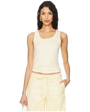 SPRWMN Fitted Scoop Tank Top - Natural
