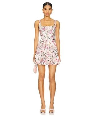 Generation Love Courtney Floral Linen Dress - White