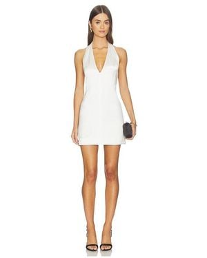 Shona Joy Savanna Halter Neck Mini Dress - White