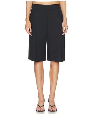 Rohe Tailored Single Pleat Shorts - Black