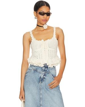 MAJORELLE Taissa Corset Top - Blue