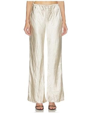 Shona Joy Andie Crushed Drawstring Pant - White