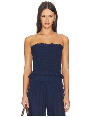 PQ Swim Lexi Smocked Top - Blue