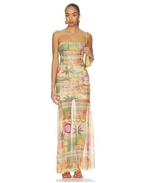 Amanda Uprichard Leo Maxi Dress - Metallic