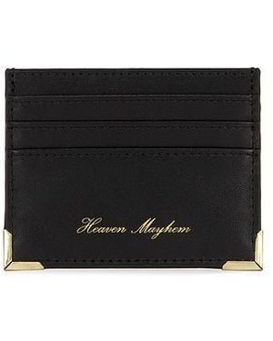 Heaven Mayhem Titular De La Tarjeta Cardholder En Color Negro Talla