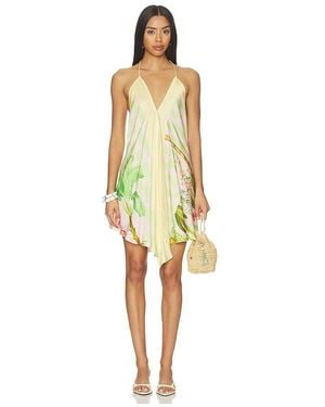 VERANDAH Handkerchief Mini Dress - Yellow
