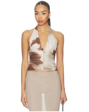 Madison The Label Aitana Top En Color Marrón Talla (También En Xs, S, M) - Neutro