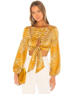 Camila Coelho Marcia Top - Yellow